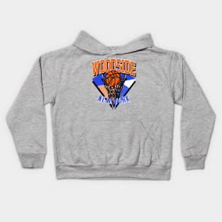 Woodside Queens Throwback Basketball Kids Hoodie